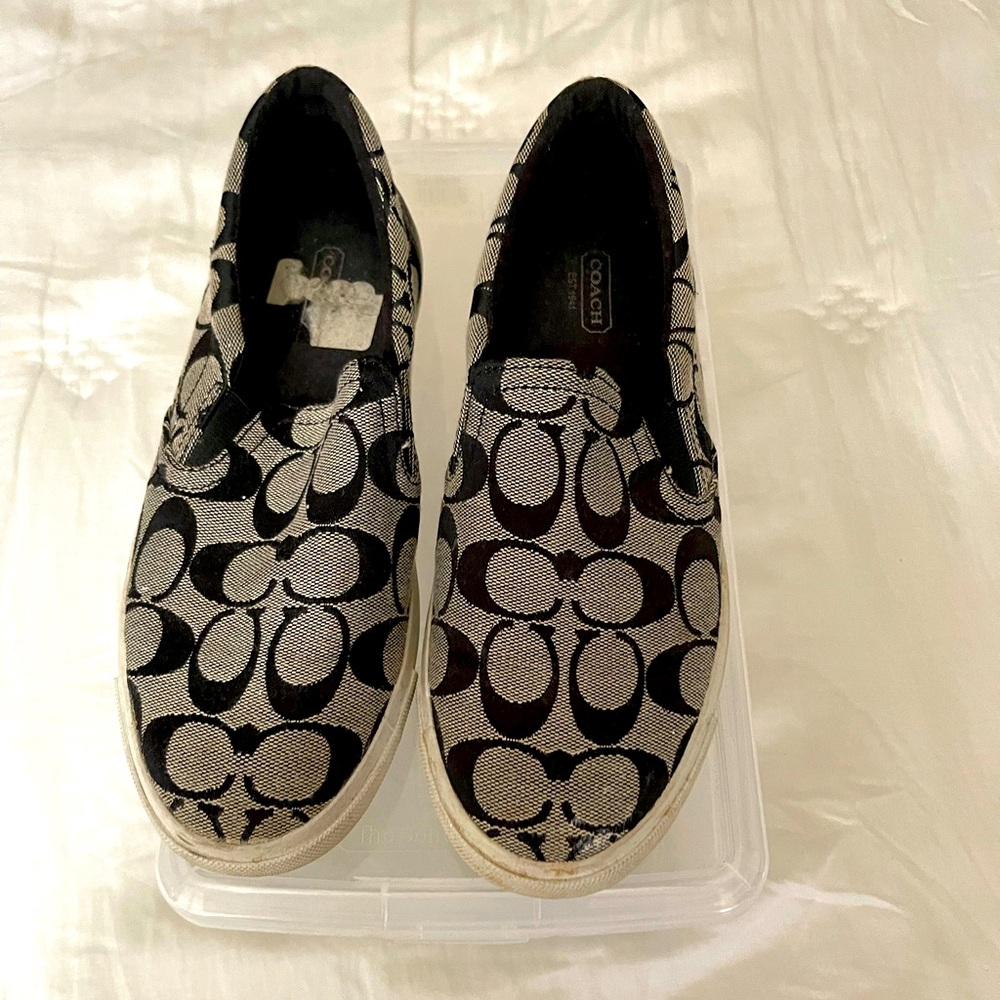 Coach Canvas Slip on Sneakers